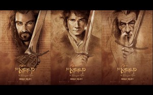 Da sinistra a destra Orcrist, Sting, Glamdring